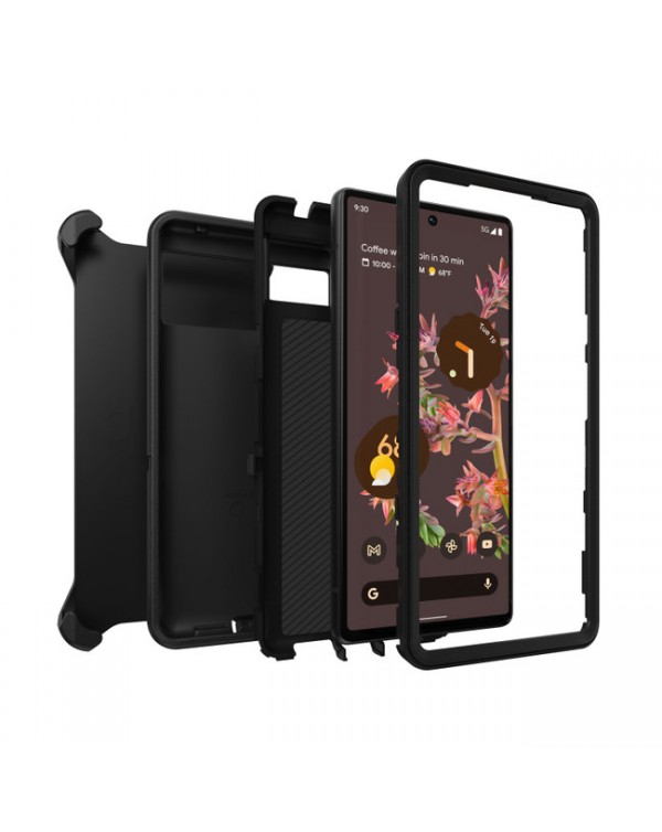 Otterbox - Defender Protective Case Black for Google Pixel 6
