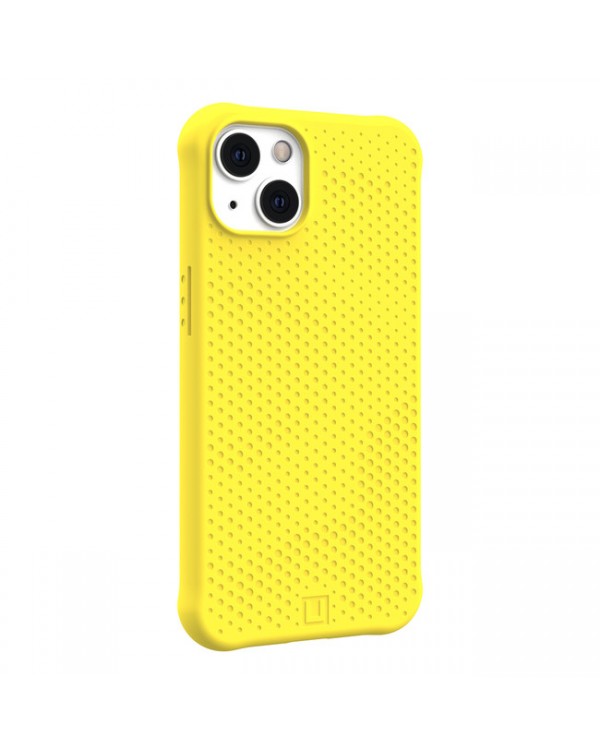 UAG - [U] Dot Silicone Hardshell Case Acid (Yellow) for iPhone 13