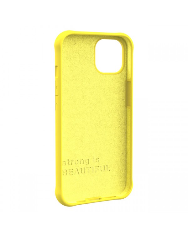UAG - [U] Dot Silicone Hardshell Case Acid (Yellow) for iPhone 13