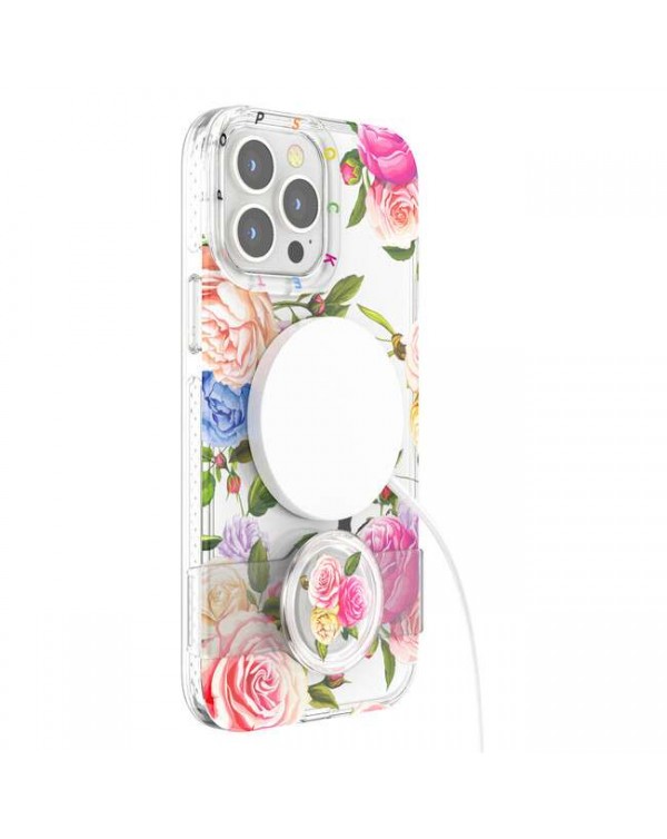 PopSockets - PopCase Vintage Floral with Drop Protection for iPhone 12 Pro Max