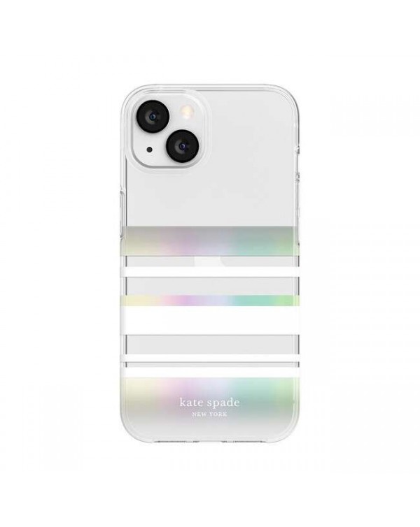 Kate Spade - Protective Hardshell Case White Park (White/Iridescent) for iPhone 13