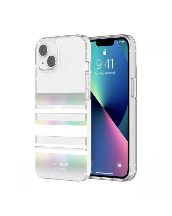 Kate Spade - Protective Hardshell Case White Park (White/Iridescent) for iPhone 13