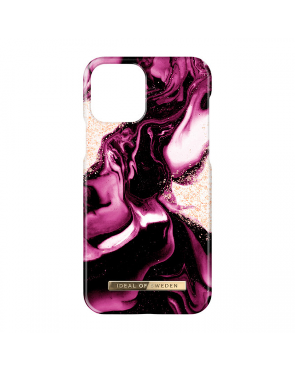 Ideal of Sweden - Fashion Case Golden Ruby Marble for iPhone 13