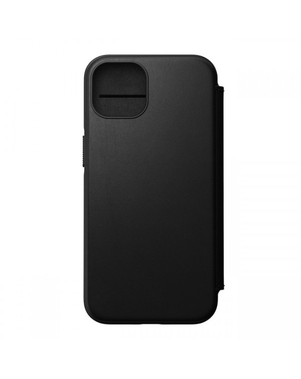 Nomad - Horween Leather Rugged Folio Case Black for iPhone 13