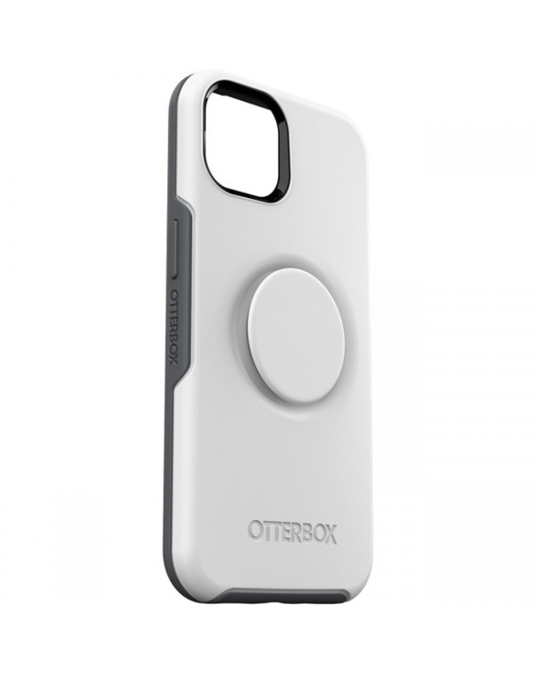 Otterbox - Otter+Pop Symmetry Case with Swappable PopTop Polar Vortex (White) for iPhone 13