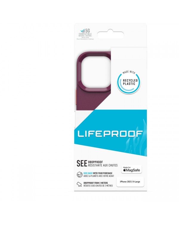 LifeProof - See with MagSafe Case Lets Cuddlefish (Purple) for iPhone 13 Pro Max/12 Pro Max