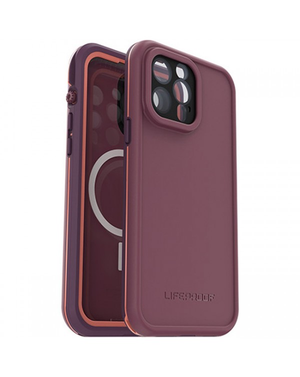 LifeProof - Fre with MagSafe Case Rsourceful Prpl for iPhone 13 Pro Max