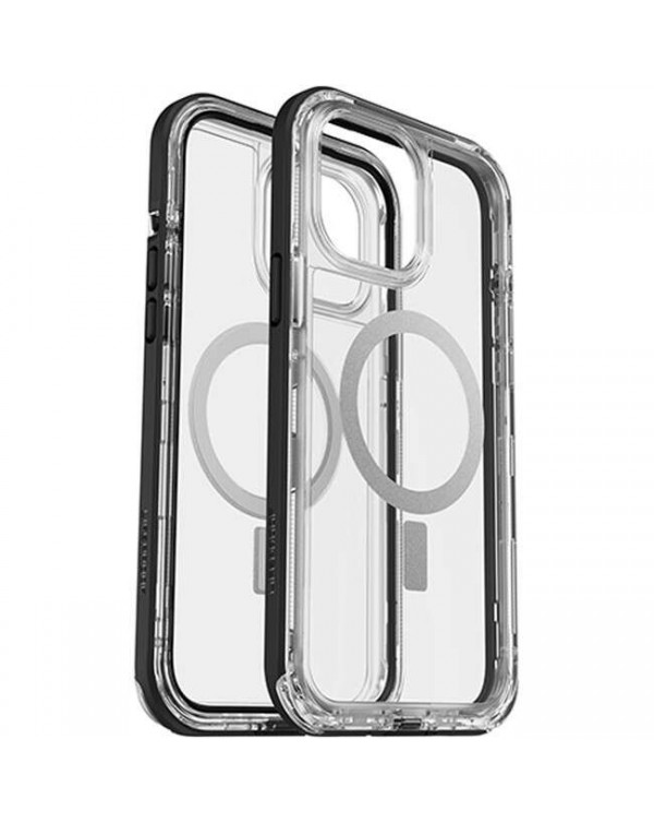 LifeProof - Next with MagSafe Case Clear/Black for iPhone 13 Pro Max/12 Pro Max