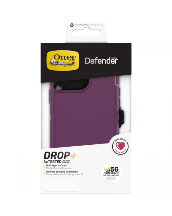 Otterbox - Defender Protective Case Happy Purple for iPhone 13 Pro