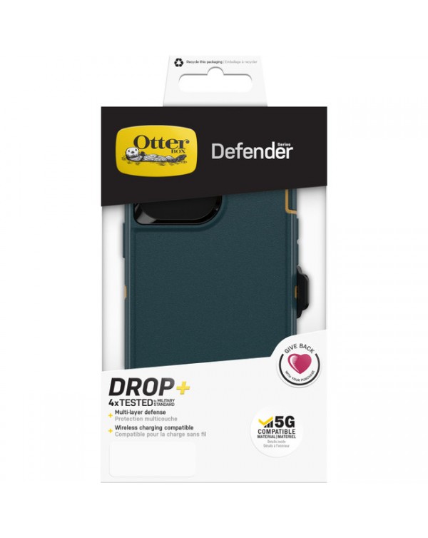 Otterbox - Defender Protective Case Hunter Green for iPhone 13 Pro Max/12 Pro Max