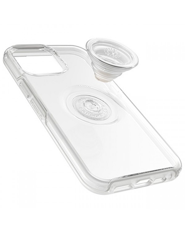 Otterbox - Otter+Pop Symmetry Clear with Swappable PopTop Clear/Off White for iPhone 13
