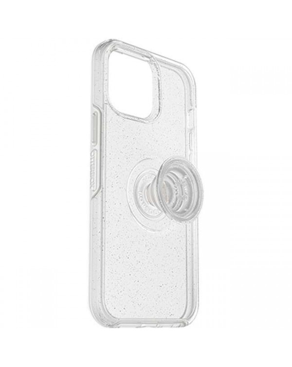 Otterbox - Otter+Pop Symmetry Clear with Swappable PopTop Silver Flake/Clear for iPhone 13 Pro Max/12 Pro Max