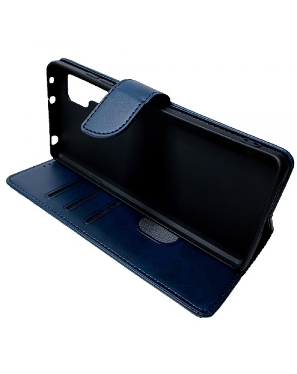 Icharm slim flip case for TCl 20 Pro, Navy Blue