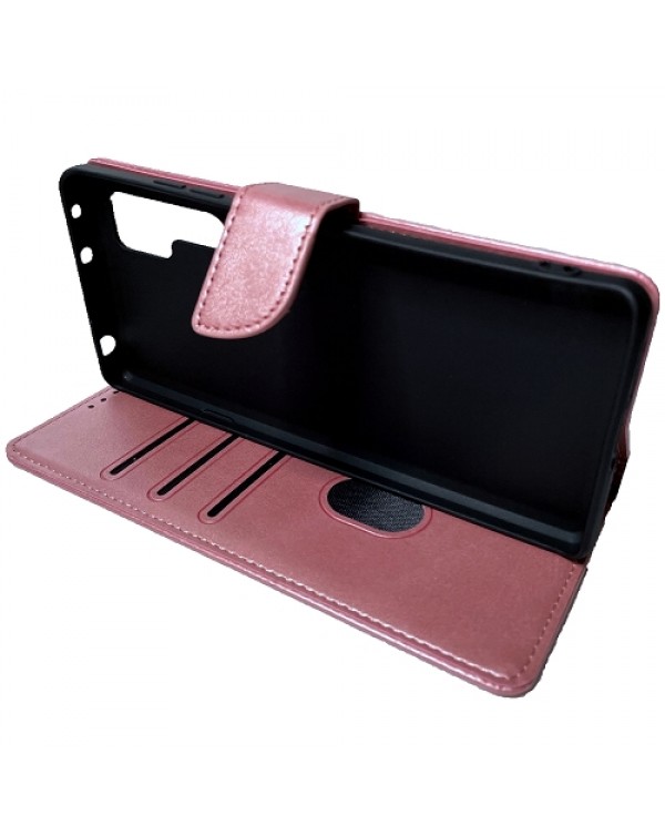 Icharm slim flip case for TCl 20 Pro, Rose Gold