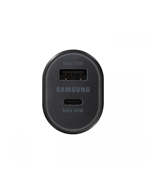 Samsung - Dual Super Fast Car Charger 60W (45W+15W) Black