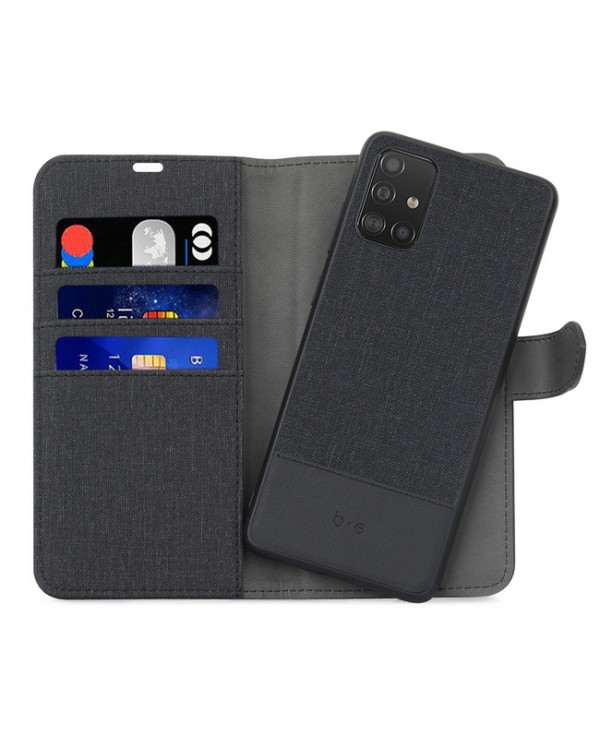 Blu Element - 2 in 1 Folio Case Black/Black for Samsung Galaxy A51