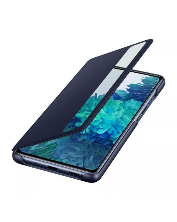Samsung - Clear View Cover Case Black for Samsung Galaxy S20 FE