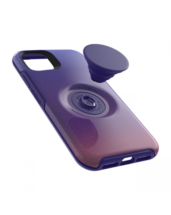 Otterbox - Otter + Pop Symmetry Case with Swappable PopTop Violet Dusk for iPhone 11