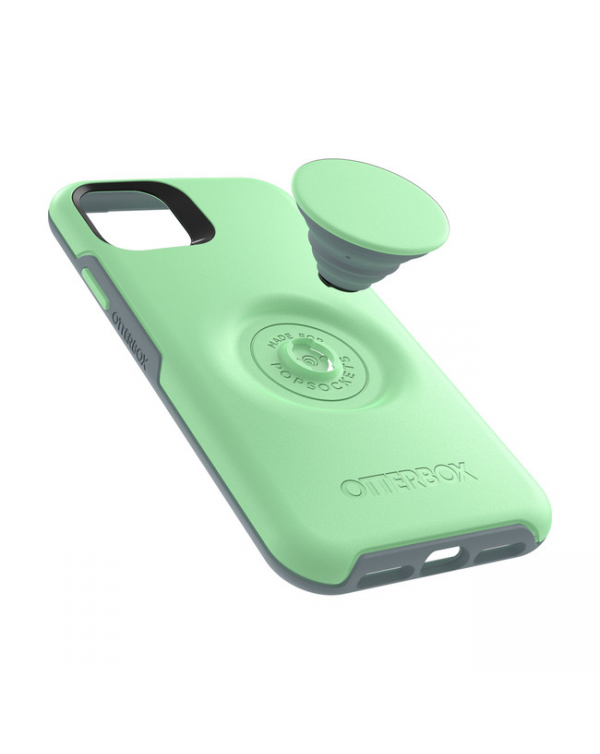 Otterbox - Otter + Pop Symmetry Case with Swappable PopTop Mint To Be for iPhone 11