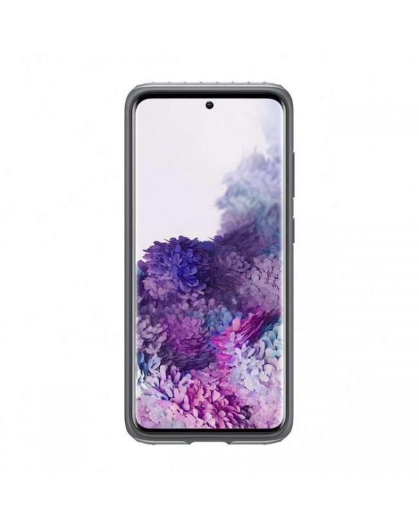Samsung - Protective Standing Cover Case Silver for Samsung Galaxy S20