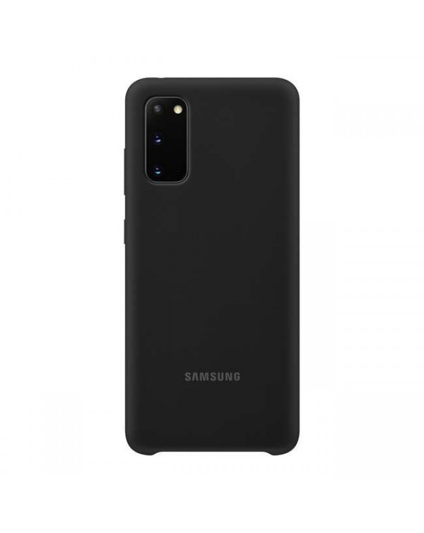 Samsung - Silicone Cover Case Black for Samsung Galaxy S20