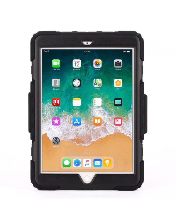 Griffin - Survivor All-Terrain Rugged Case Black/Clear for iPad 9.7 2018/iPad 9.7 2017