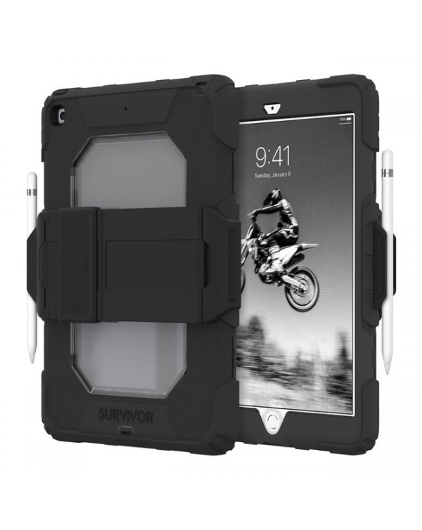 Griffin - Survivor All-Terrain Rugged Case Black for iPad 10.2 (2019/2020/2021)(7th/8th/9th Gen)
