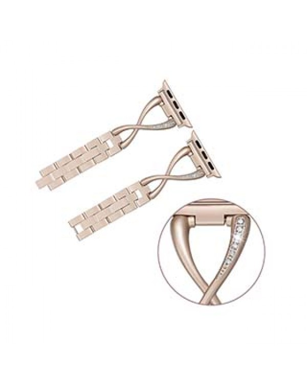 Apple Watch 44/42mm Uunique Rose Gold Elire Watch Band