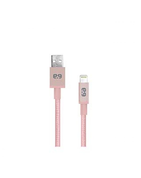 PureGear Rose Gold Lightning Braided Charge and Sync Cable (300cm)