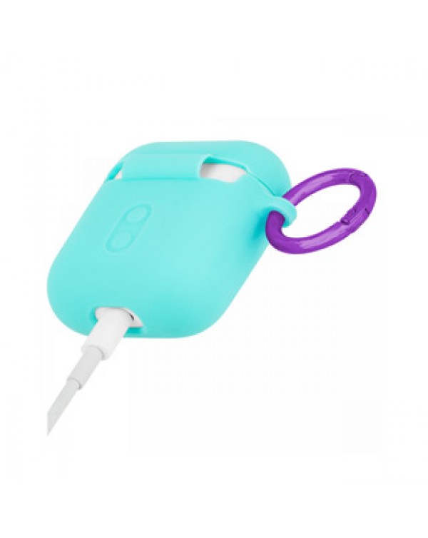 AirPods Case-Mate Aqua Blue/Metallic Purple Case