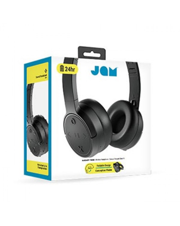 JAM Black Already There Bluetooth On-Ear Headphones