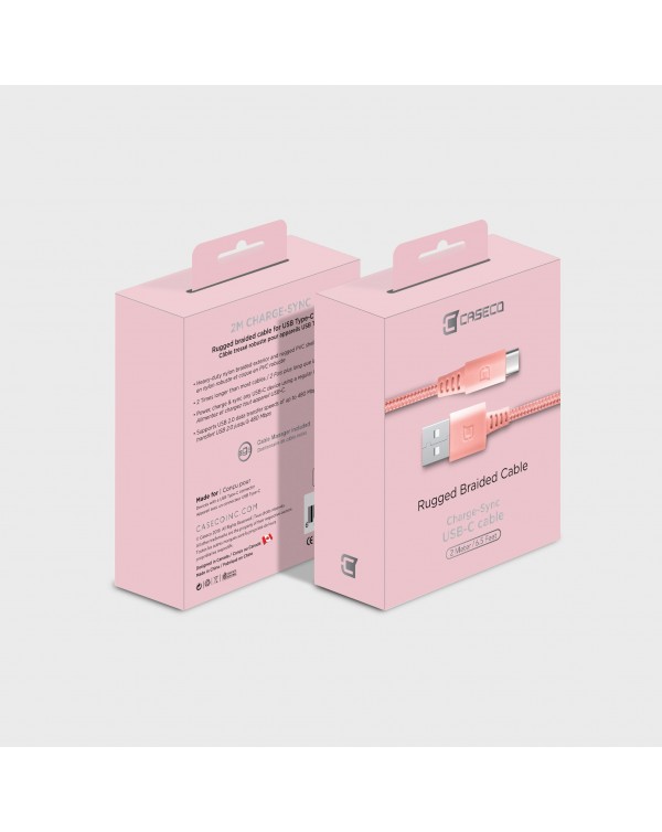 Rugged Braided USB Type C Cable - 2 Meter