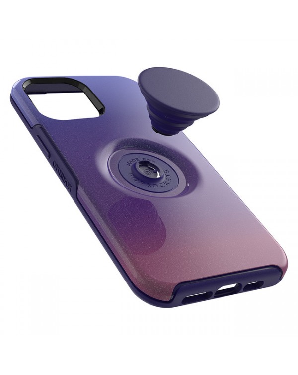 Otterbox - Otter + Pop Symmetry Case with PopTop PopUp Purple/Violet Dusk for iPhone 12 Pro Max