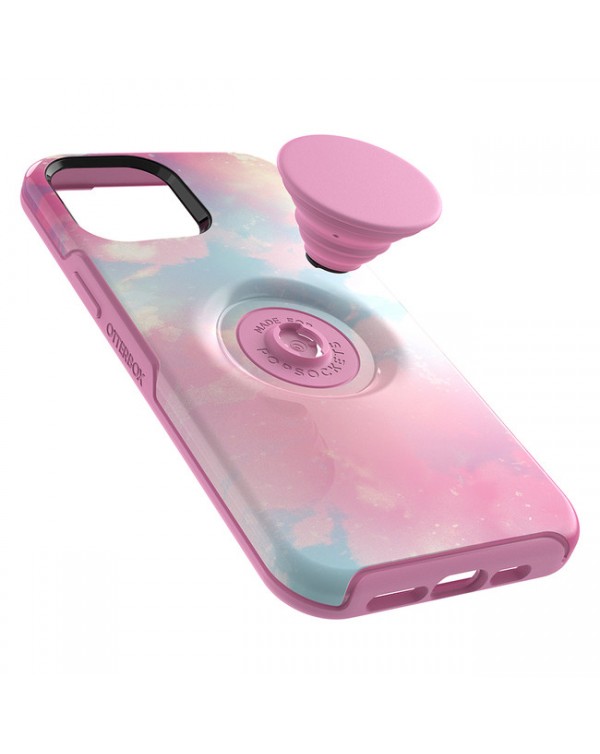 Otterbox - Otter + Pop Symmetry Case with PopTop Stiletto Pink/Daydreamer for iPhone 12 Pro Max