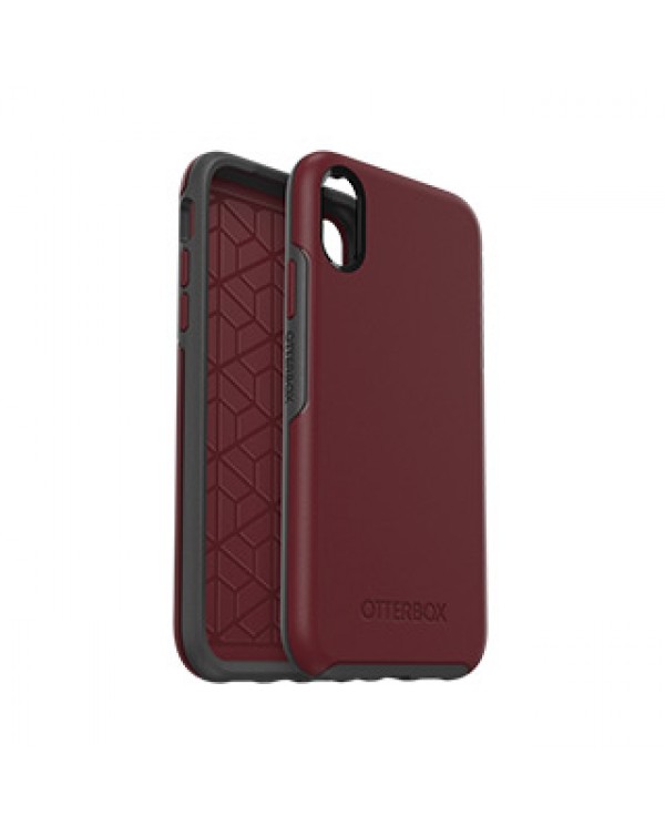 iPhone XR Otterbox Burgundy/Grey (Fine Port) Symmetry Series case