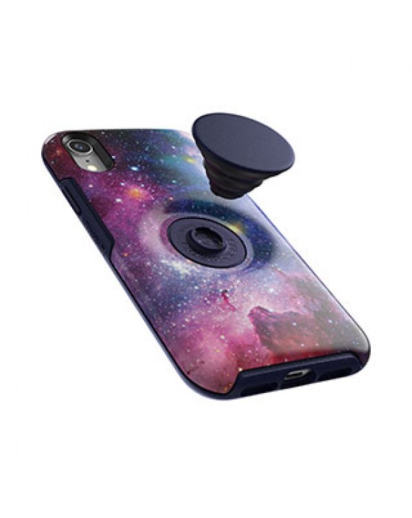 iPhone XR Otterbox + POP Blue/Blue (Blue Nebula) Symmetry Series Case