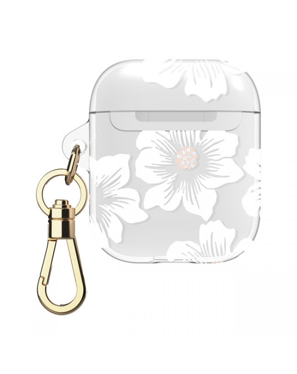 Kate Spade - Flexible Case Hollyhock Floral Clear for AirPods