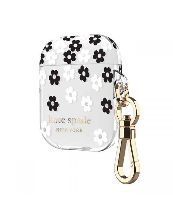 Kate Spade - Flexible Case Scattered Flowers Clear for AirPods