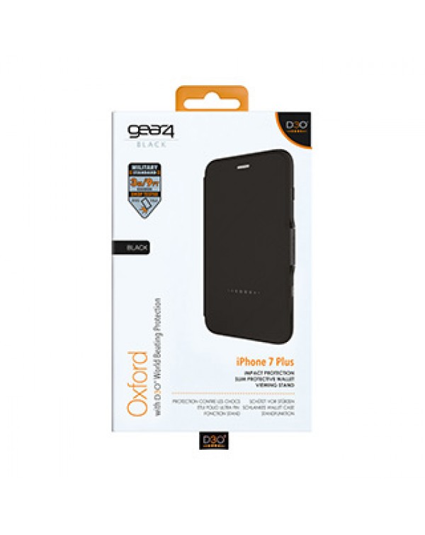 iPhone 8 Plus/7 Plus/6S Plus/6 Plus Gear4 D3O Black Oxford BookCase
