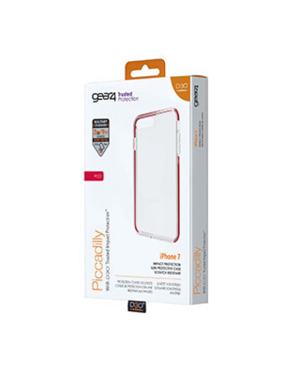iPhone 8 Plus/7 Plus Gear4 D3O Red (Limited Edition) Piccadilly case Does not fit 6/6S Plus/ 6 Plus