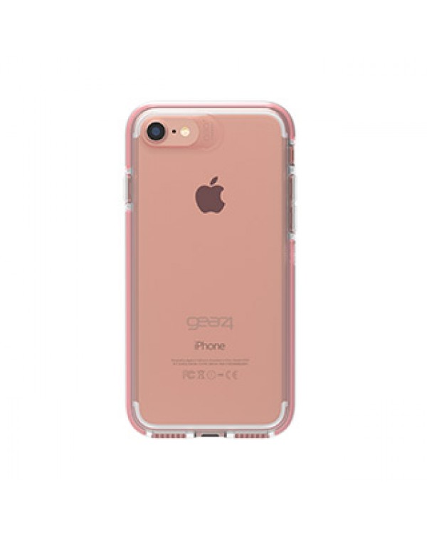 iPhone SE(2020)8/7/6S/6 Gear4 D3O Clear/Rose Gold Piccadilly case