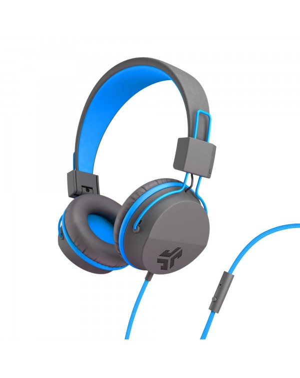 JLab Audio - JBuddies Studio Over Ear Folding Kids Headphones Blue/Gray (English Packaging Only)