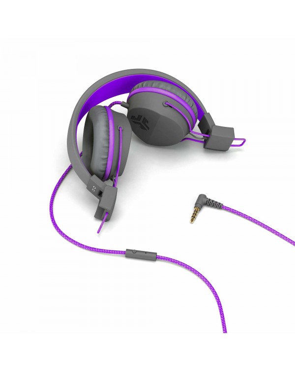 JLab Audio - JBuddies Studio Over Ear Folding Kids Headphones Purple/Gray (English Packaging Only)