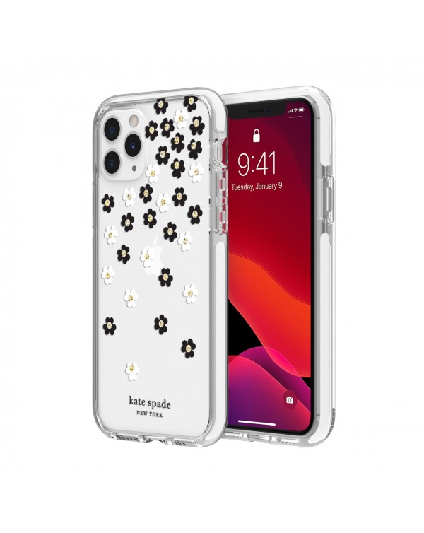 Kate Spade - Defensive Hardshell Case Scattered Flowers Clear for iPhone 11 Pro
