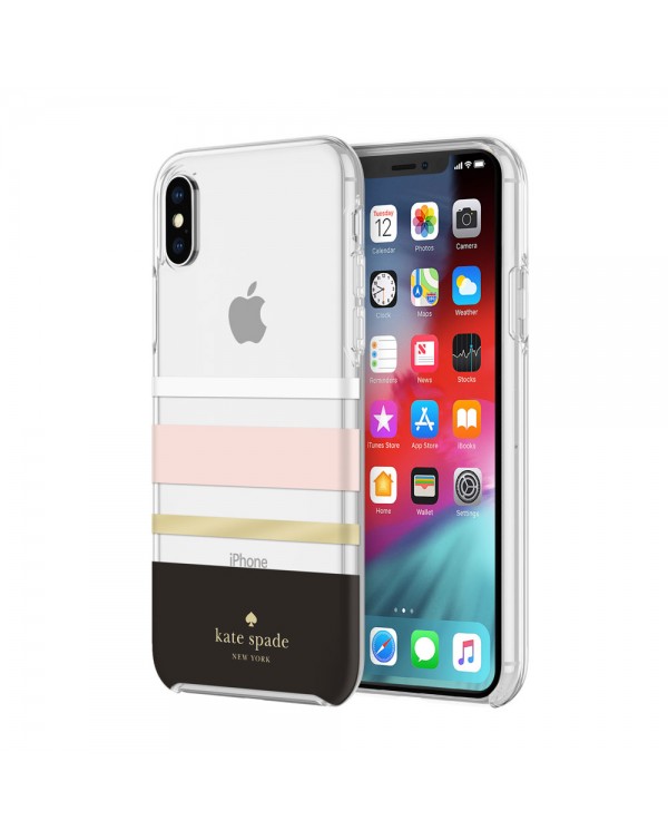 Kate Spade - Protective Hardshell Case Charlotte Stripe for iPhone XS Max