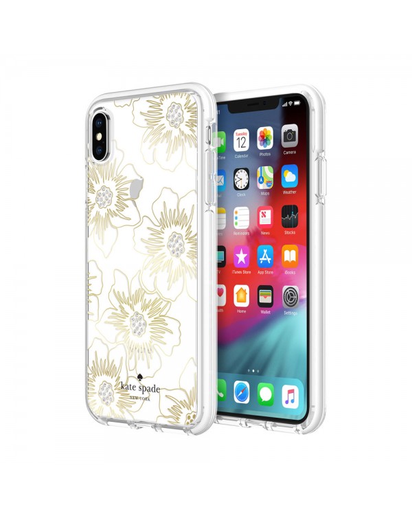 Kate Spade - Protective Hardshell Case Hollyhock Floral for iPhone XS Max