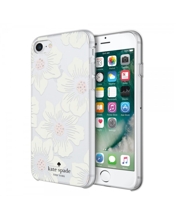 Kate Spade - Protective Hardshell Case Hollyhock Floral for iPhone 8/7/6S/6/SE (2nd Generation)
