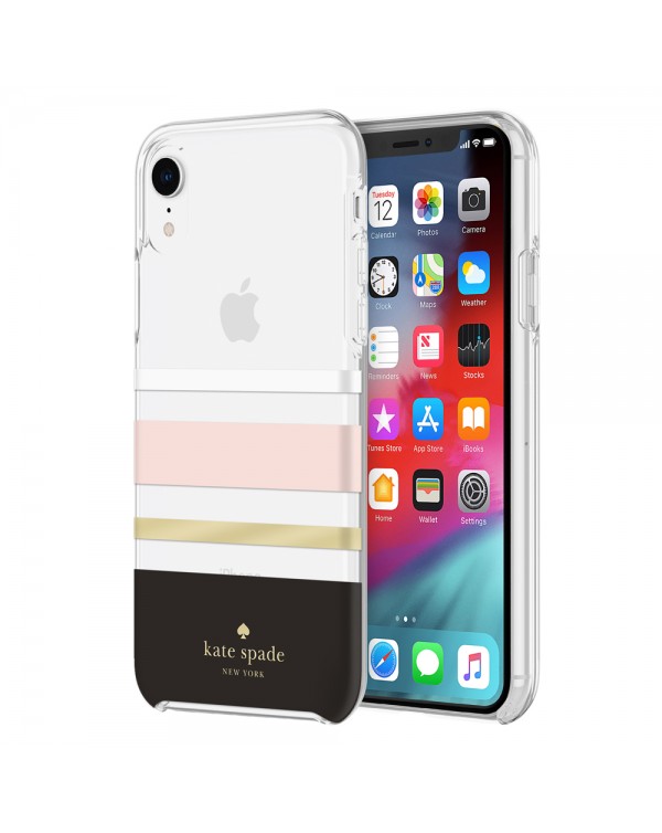 Kate Spade - Protective Hardshell Case Charlotte Stripe for iPhone XR
