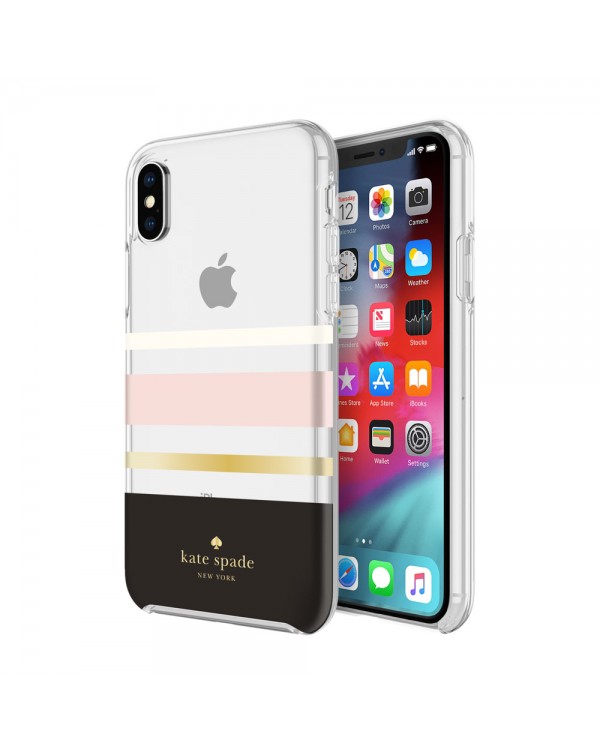 Kate Spade - Protective Hardshell Case Charlotte Stripe for iPhone XS/X