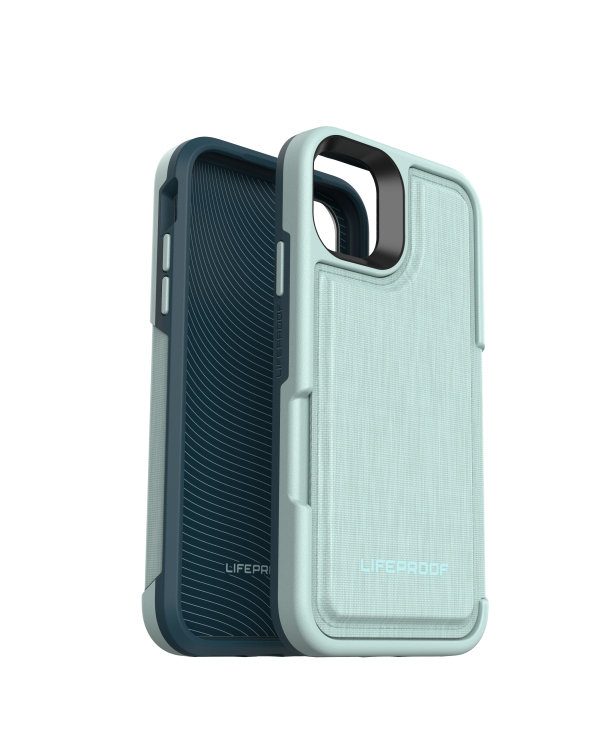 LifeProof - Flip Dropprotective Wallet Case Water Lily (Surf Spray/Dark Jade) for iPhone 11